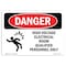 Signmission OSHA Danger Sign, 10" Height, 14" Width, Rigid Plastic, High Voltage Electrical Room, Landscape OS-DS-P-1014-L-2201 - alternate 1